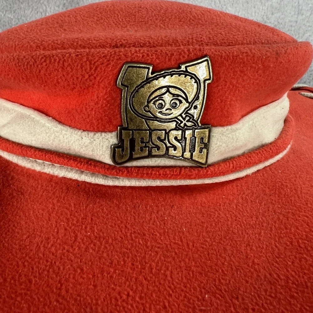 Disney Parks Jessie Cowgirl Hat Youth Red Toy Story Braid Badge Costume Kids